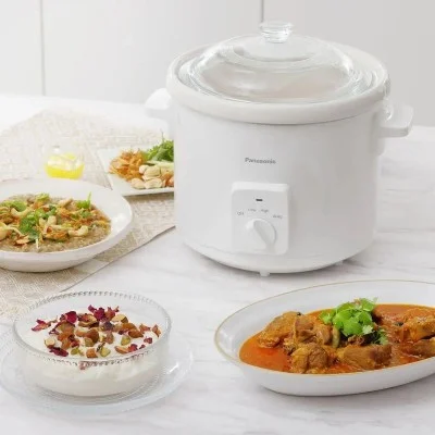 Panasonic Slow Cooker/5L/3 Heat Settings - White
